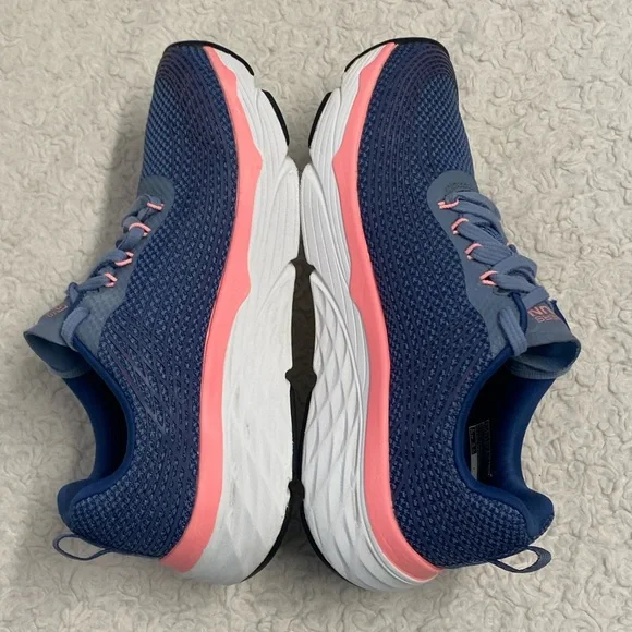 Skechers Womens Go Run Max Cushioning Elite Shoes Sneaker Size 7.5 Blue pink - Picture 8 of 12